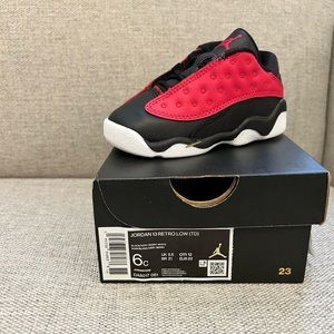 Jordan 13s retro low- baby size 6c